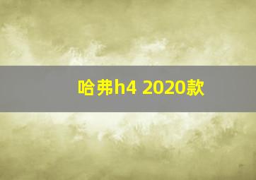 哈弗h4 2020款